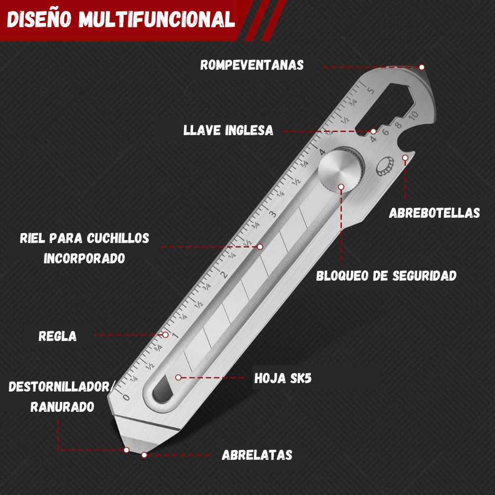 NAVAJA MULTIUSOS MULTIPROPÓSITO 9 EN 1