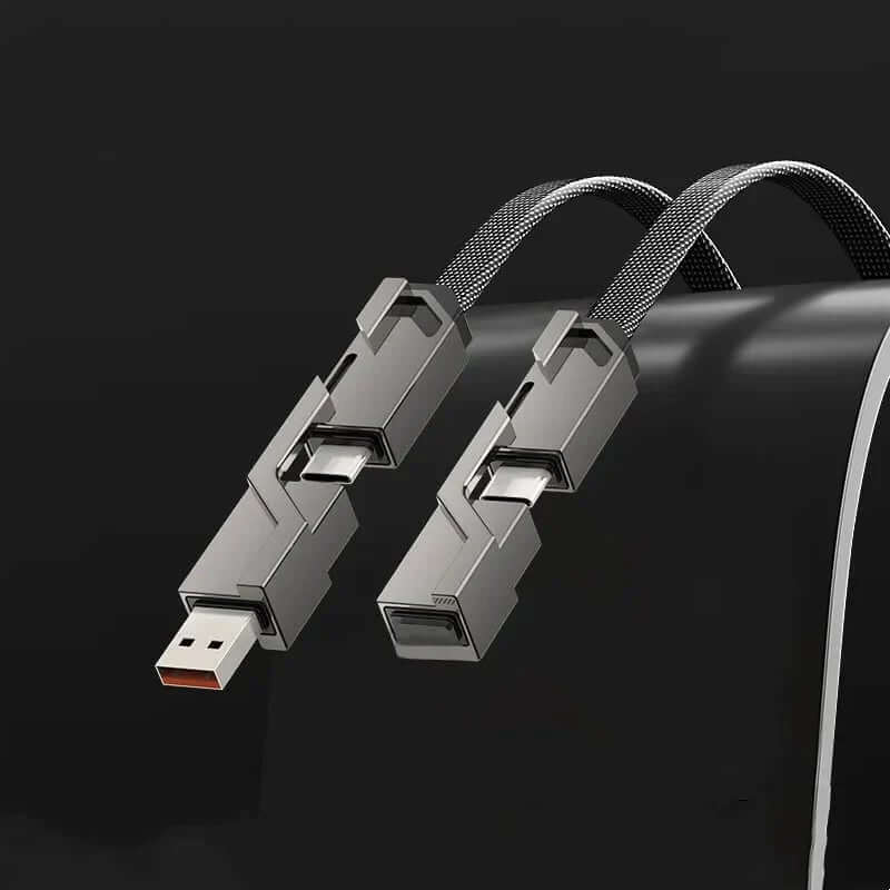 🔥OFERTA 2024 CABLE USB TIPO C 4 EN 1 100W [CARGA RÁPIDA Y SINCRONIZACIÓN DE DATOS]