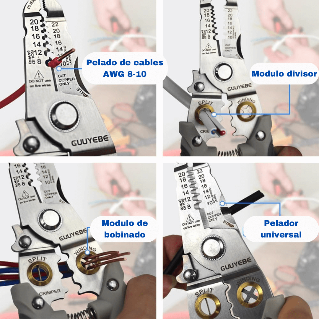 ALICATE PELACABLES MULTIFUNCIONAL 8 EN 1