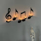 CANDELERO CON NOTAS MUSICALES