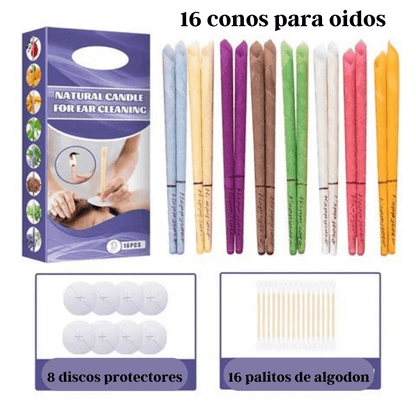 SET DE 16 CONOS PARA LA LIMPIEZA DE OIDOS DETOX™