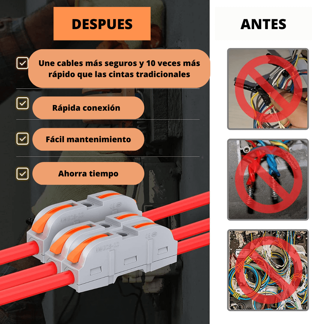 TERMINAL DE CONEXIÓN RÁPIDA 12-28 AWG⚡ 